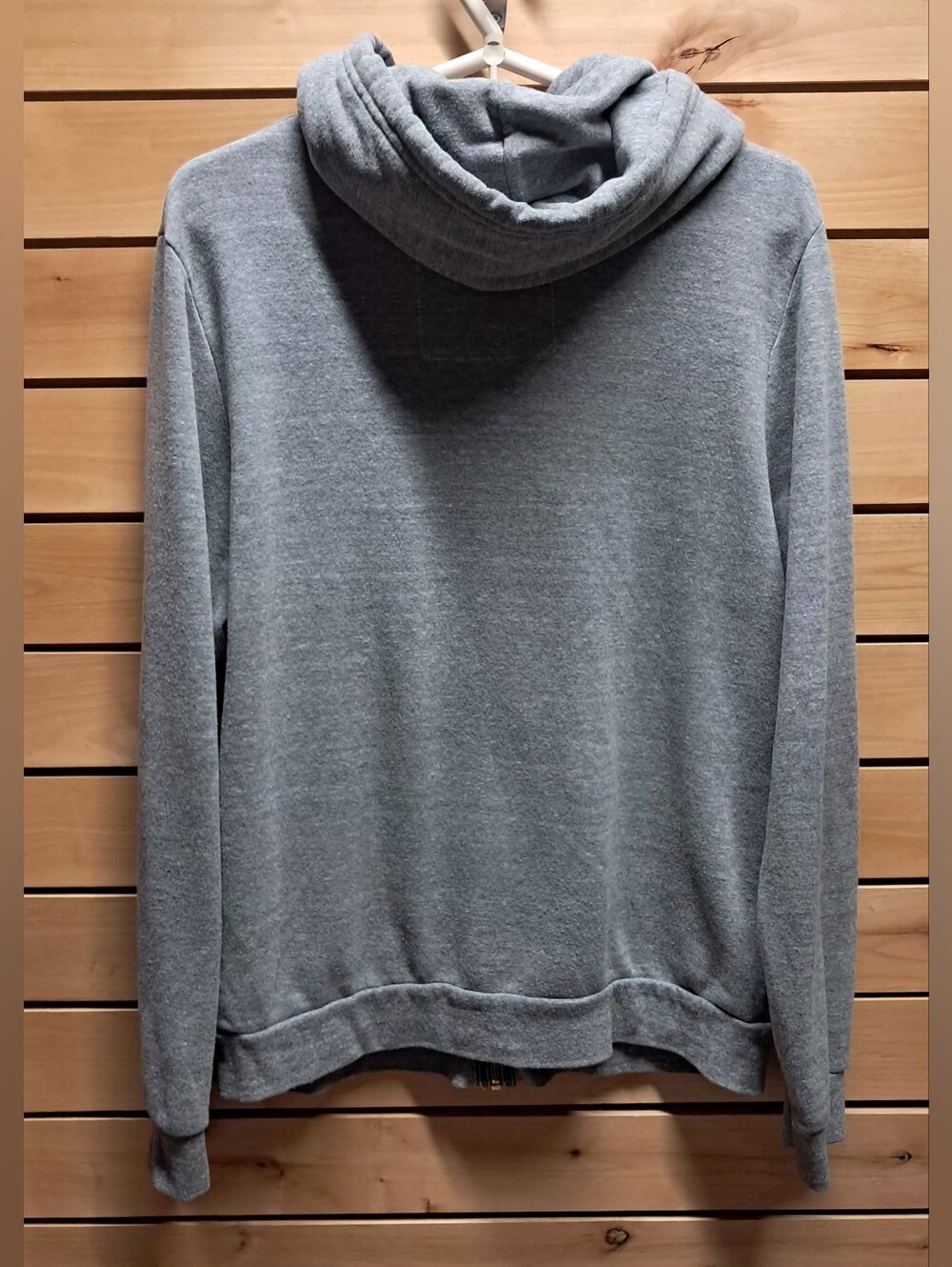 Aviator Nation 5 Stripe Zip Hoodie Heather Grey Rainbow XL - Picture 5 of 6